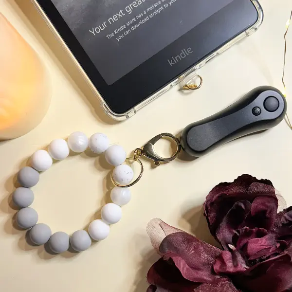 Kindle Remote Page Turner Wristlet Dark Romance Reader Silicone Bracelet Keychain Gift Book Club Friend Book Lover Small Gift Black Wristlet