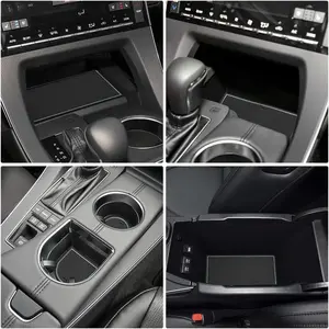 Anti-dust Mats for Toyota Avalon Accessories 2019-2022 Custom Interior Cup Holder Inserts Door Pockets Liners 17pcs (Gray)