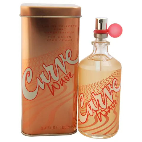 Liz Claiborne Curve Wave Women's Eau de Toilette Spray, 3.4 fl oz, Floral Honeysuckle & Ginger Orchid Aquatic Floral Fragrance