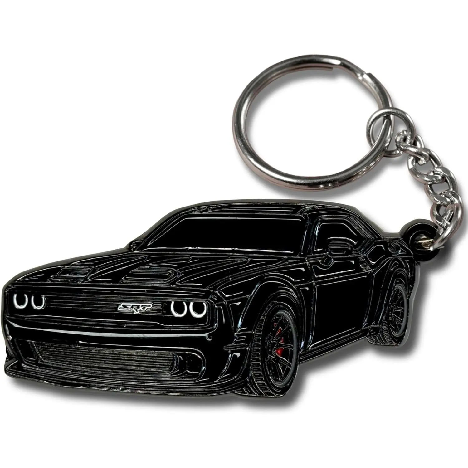 DODGE Challenger Keychain – Officially Licensed Dodge Accessories Key Chain for RT SRT Cool Toy Car Men Gift