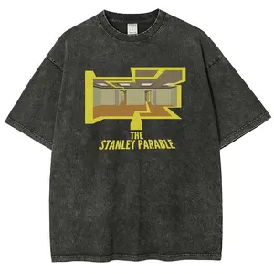 The Stanley Parable Unisex Fit Washed T-Shirt graphic tees clothes