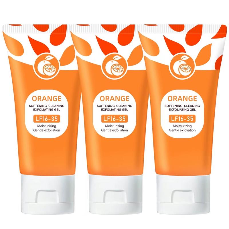 Orange Scented Exfoliator Clear Gel LF16-35 Gentle Exfoliation for Face & Body Deep Cleansing Nourishing Moisturizing Anti Dandruff Suitable for All Skin Types