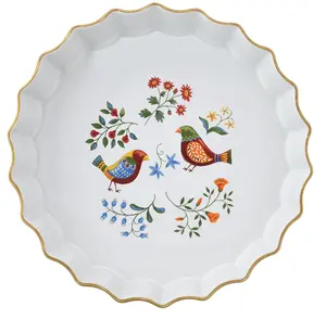 12-Inch Folk Art Inspired Tart Pan