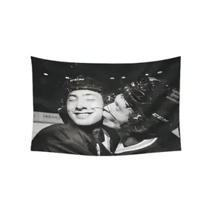 Vintage Heated Rivalry 3x5ft Flag Premium Polyester Tapestry Ilya Rozanov, Shane Hollander Art Print Wall Hanging for College Dorm Man Cave Decor