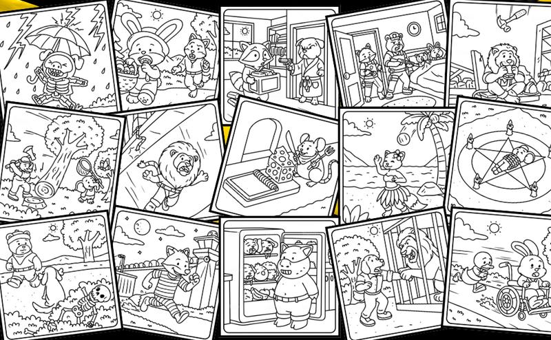 Cozy Crime Scenes Coloring Book – Cute & Comically Dark Hygge-Inspired Crime Scenes! Cozy Crime Scenes Coloring Book – Cute & Comically Dark Hygge-Inspired Crime Scenes!