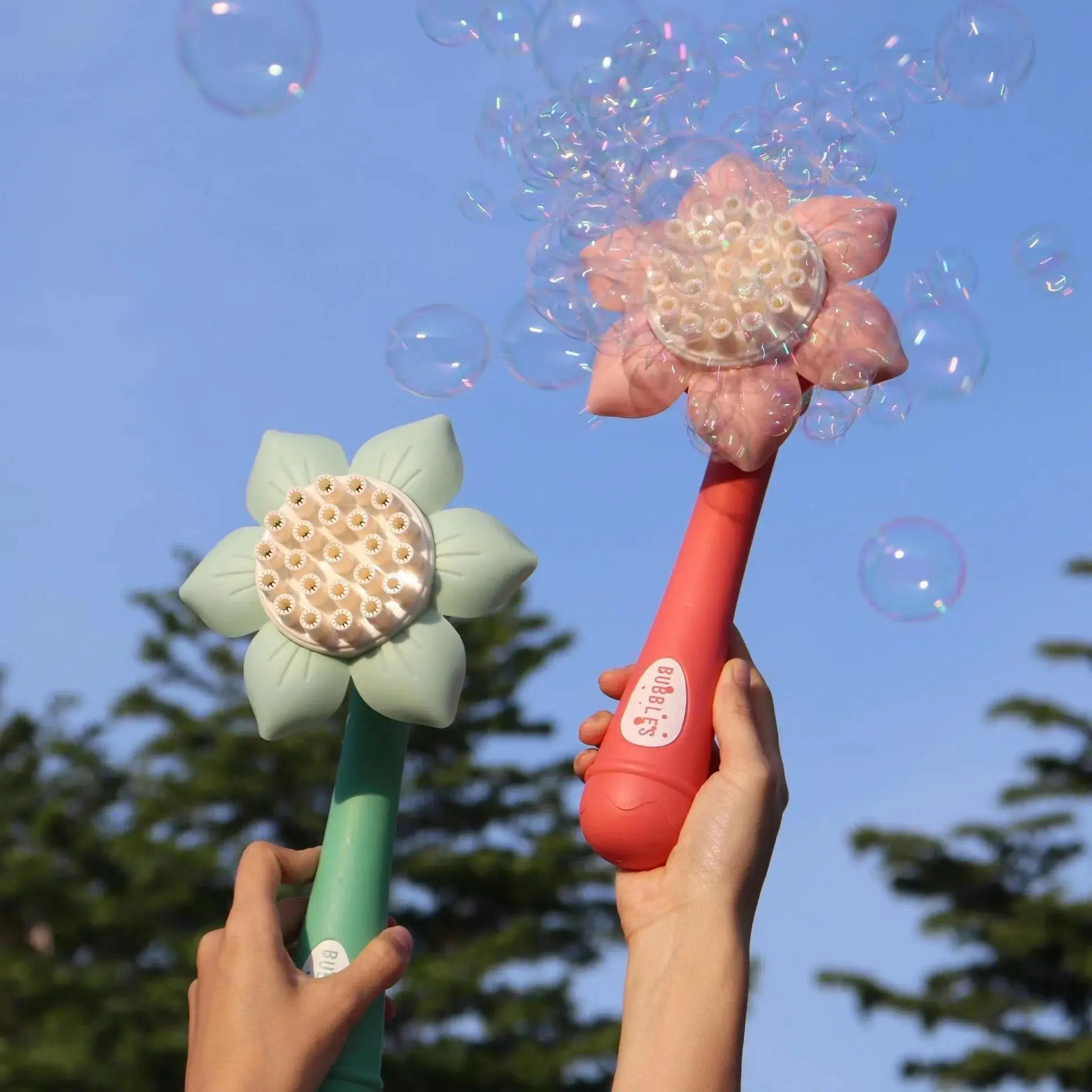 2026 Electric 23-Hole Bubble Gun Toy, Bubble Machine Soap Blower for Kids, Party & Outdoor Games Gift