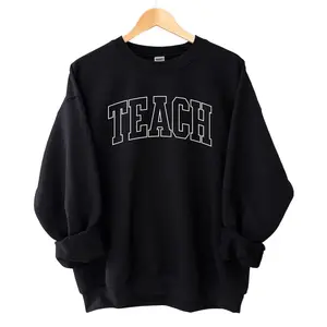 Teacher Sweatshirt, Retro Teacher Sweatshirt, Teacher Team shirts, Cute Teacher Shirts, Gift for Teacher Cotton Fabric Menswear Basic
