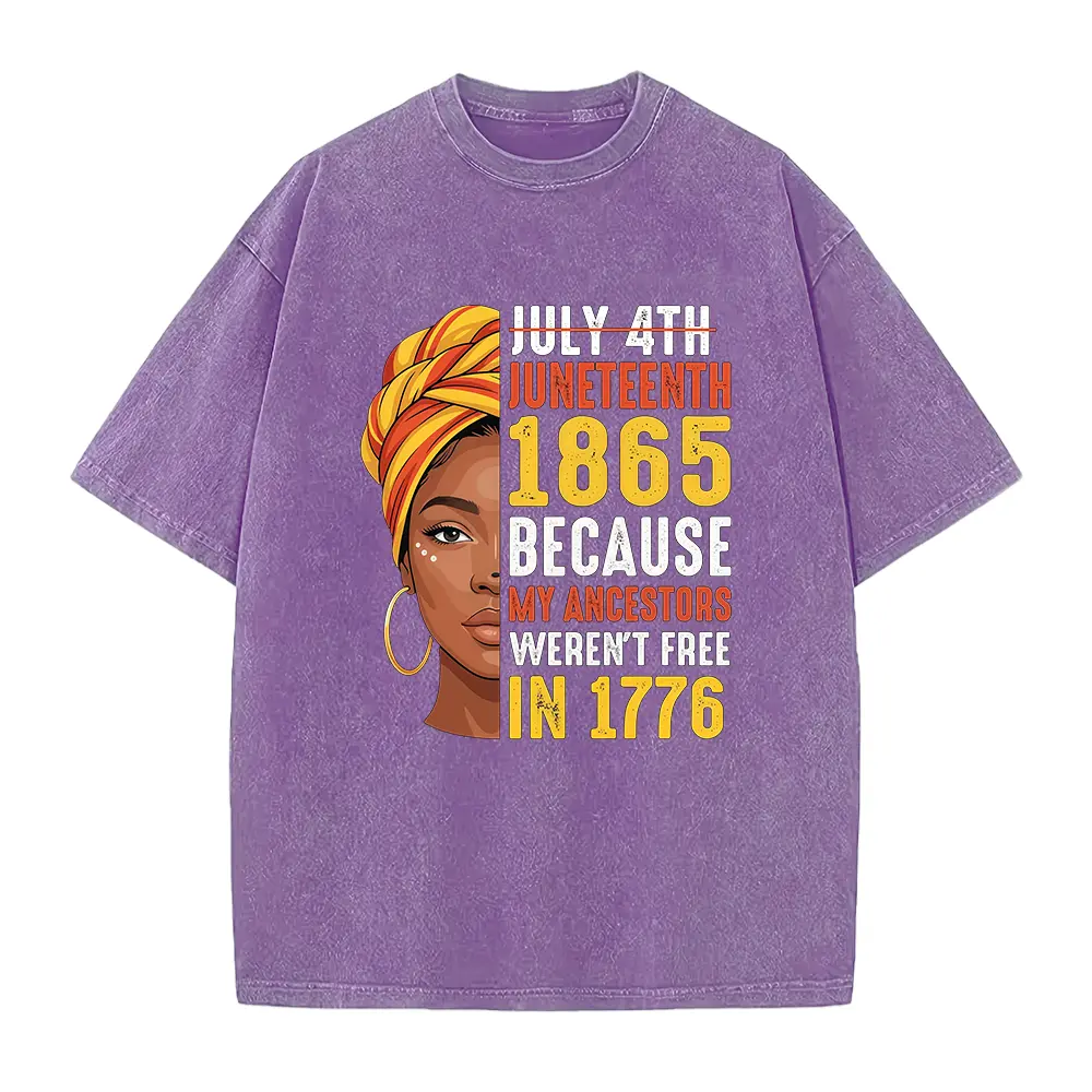 Washed T-shirt-Purple