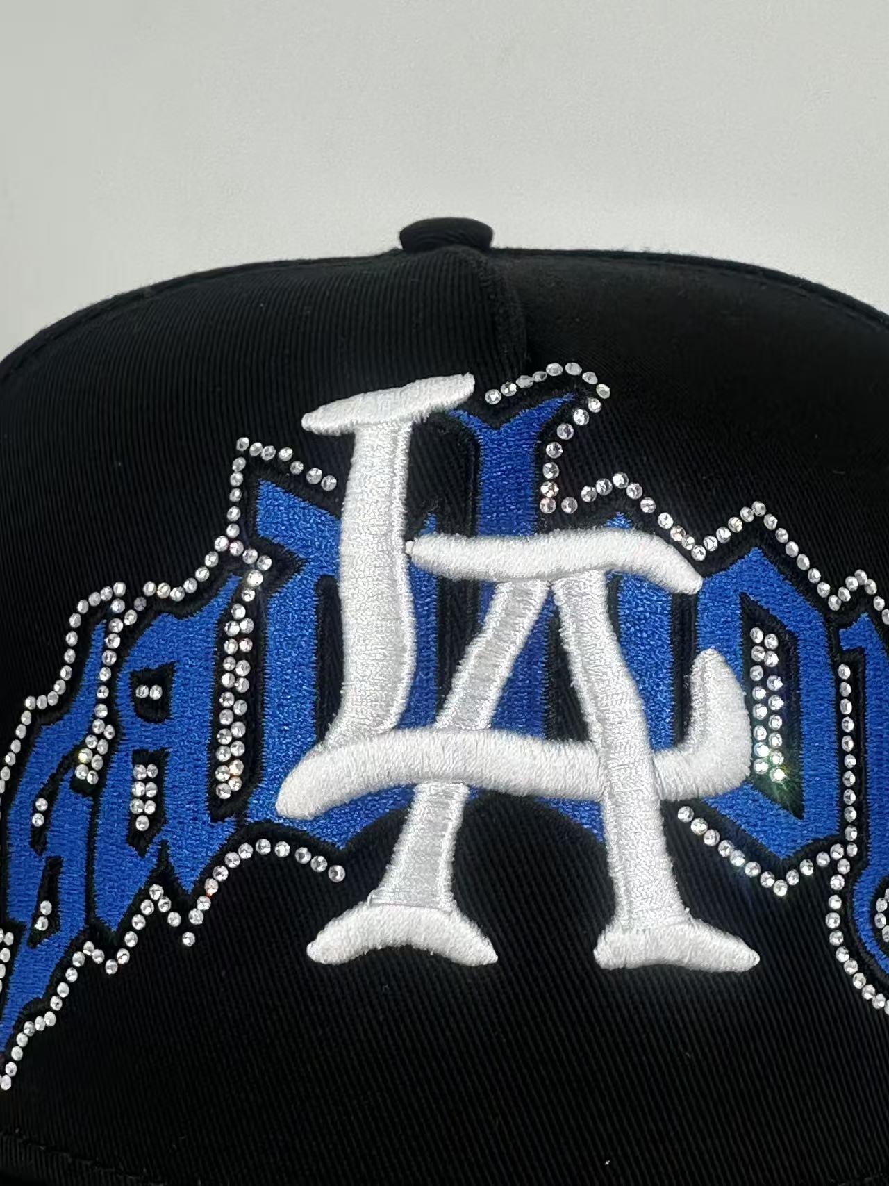 Hip Hop Street Fashion Snapback Cap, Y2K Rhinestone Embroidered Graffiti Hat, Adjustable Urban Streetwear Baseball Cap for Men