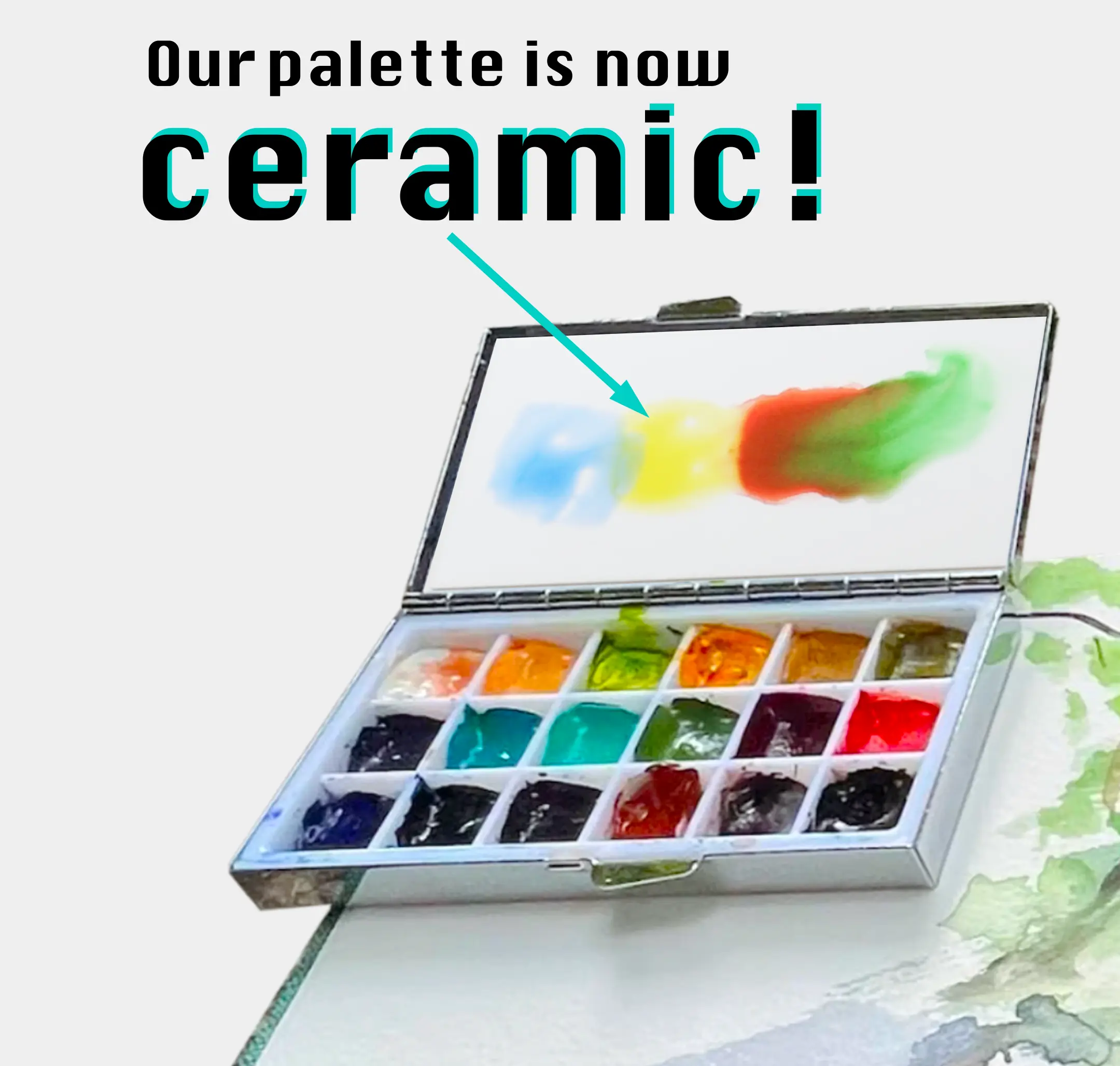 Watercolor Travel Palette 16/18 Colors Sample Set Compact Portable for Artists on the Go Ideal for Sketching Painting