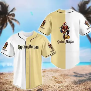 Captain Morgan Baseball Jersey, Captain Morgan Shorts, Baseball Jersey, Captain Jersey Shirt, Baseball Tee, Shorts For Men Best Price