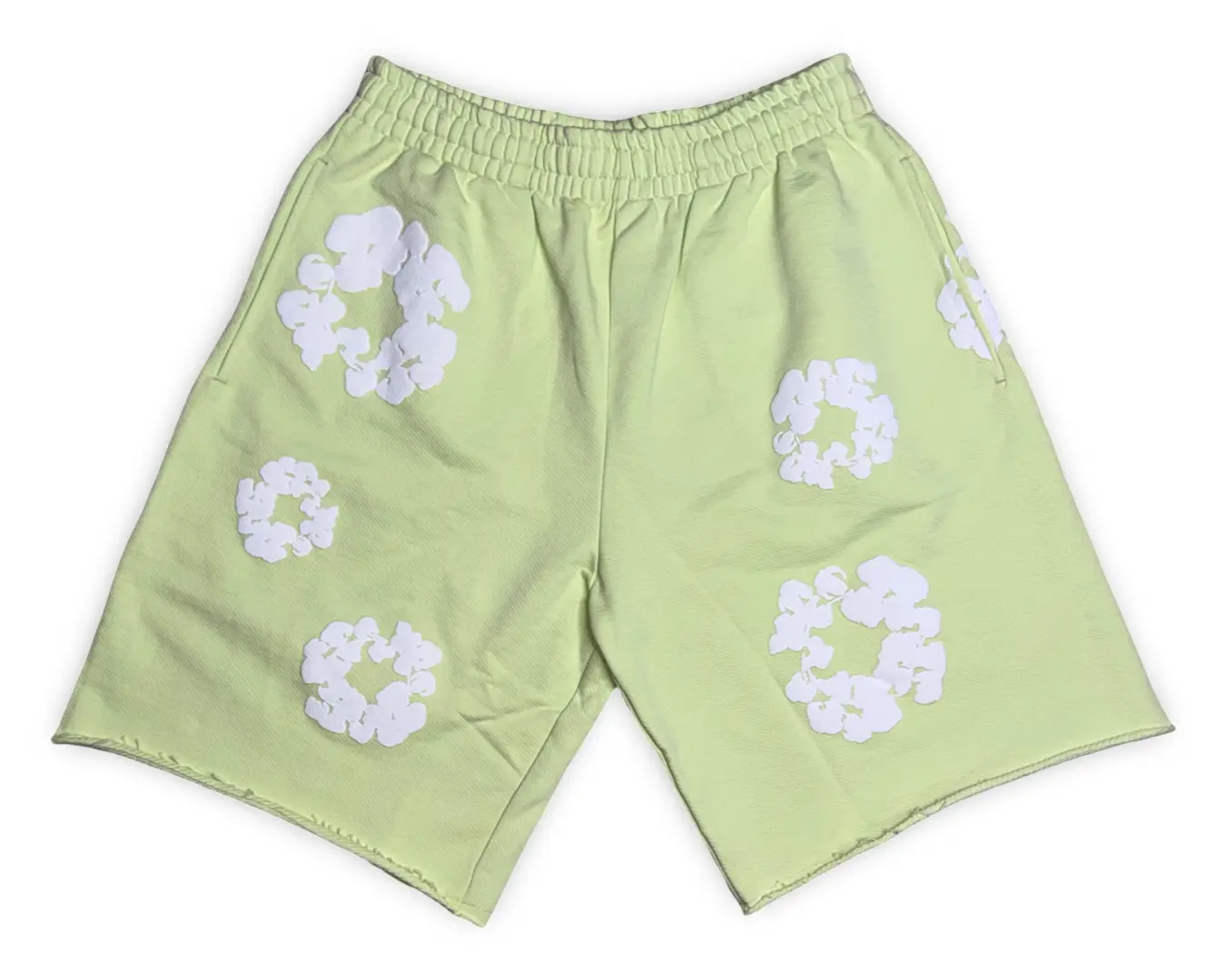 Denim Tears Cotton Wreath Sweat Shorts Mint Green 100% Authentic