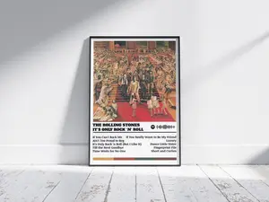 The Rolling Stones Poster Print | It's Only Rock 'n' Roll Poster | Music Poster | Album Cover Poster | Wall Decor | Music Gift | Room Décor