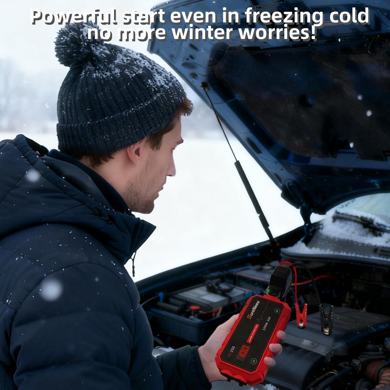 SuntNeew GC400 20000mAh Winter Savior Car Jump Starter Jumper Box Booster Power Bank Battery Charger High Capacity Portable & Versatile for Car Battery Emergency Light Charging Compact