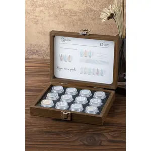 J.Lyn Magic Mirror Chrome Powder Collection – 12 Color Professional Nail Art Set