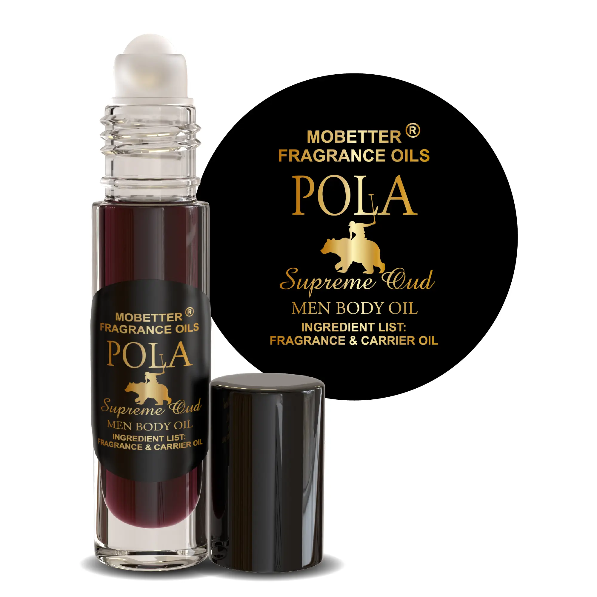MOBETTER FRAGRANCE OILS Pola Supreme Oud Cologne for Men (10ml Roll On)