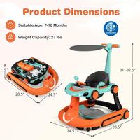 Green + Orange, 7-in-1 with Handle, Rocker Combo