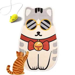 【Buy 1 Get Free Toy Mouse!】Wall Mounted Cat Scratching Board Thickened Durable Wear Resistant Protects Furniture from Cat Scratching Suitable for walls Sofas Cabinets Doors Glass Personalized Cat Tree Tower Cat toy mouse Pet supplies Scratcher Kittens