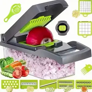 16-in-1 Vegetable Chopper Set All-in-One Food Cutter with Slicer Dicer Grater Egg Separator & Peeler for Kitchen Prep Multifunctional Design Saves Space and Time Multi-Functional
