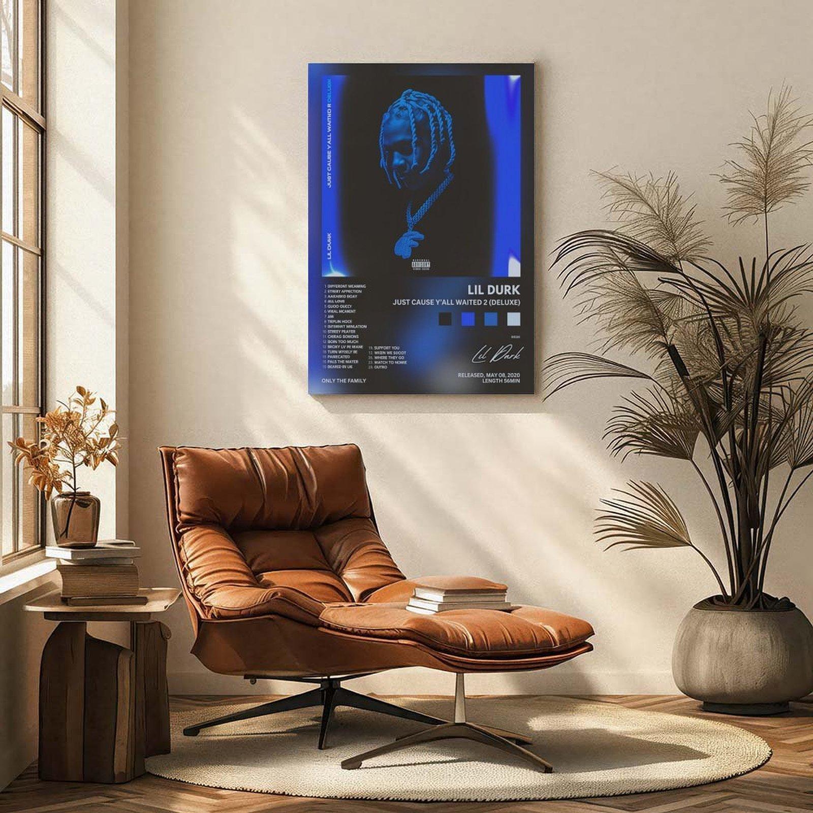 Lil Durk: *Just Cause y'All Waited 2 (Deluxe Edition)* Canvas Art — Fan Gift Poster