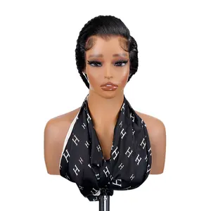 Supernova Human Hair Side Part Lace Front Hairline Band Ice Silk & Transparent Lace Glueless Styling Wrap for Headband Wigs & Half Wigs