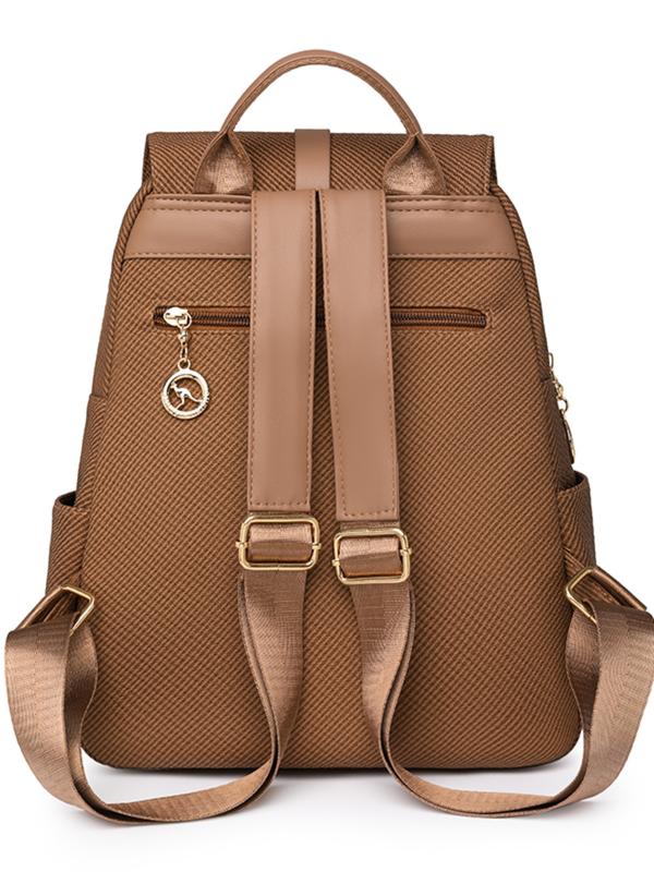 2026 New Versatile Fashion Backpack, Soft Leather Bag, Large Capacity, Lightweight Travel Bag, Commuter Backpack, Stylish Shoulder Bag, Fashion Durable Backpack