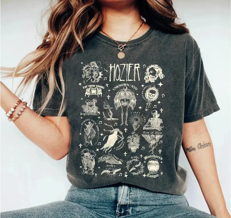 Vintage Unreal Unearth Tour 2023 Merch Shirt, Vintage Hozier 90s Shirt, Hozier Fan Gift T-Shirt, Gift for Fans, Hozier Tour 2023 Music tShirt