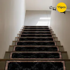Non-Slip Stair Carpet, Step Protection Carpet, Decorative Bordered Stair Mat, Non Slip Rug, Decorative Area Rug for Home Decoration & Bedroom Accessories - Suitable for Indoor, Outdoor Stairs & Multiple Scenarios