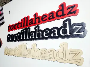 Tortillaheadz Wooden Sign Texas Tech Football Decor Red Raider Wall Art Handmade Game Day Gift College Sports Fan Sign Handcrafted Layered Wood Design Perfect for Game Day Rooms Tailgate Spaces Dorms Man Caves Gifts for Tech Fans
