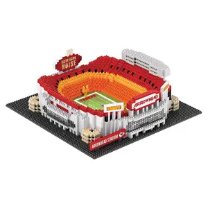 Kansas City Chiefs NFL FOCO BRXLZ Stadium Building Block Set