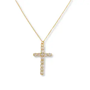 Cross CZ Necklace Waterproof