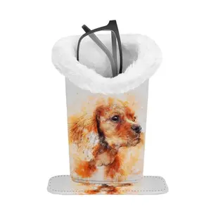 Leather, Animal, Plush, Glasses, Bucket - Desktop Organizer, Cute Pen Holder, Stationery Organizer, Dustproof and Scratch-resistant, Easter, Mother's Day Gift, Best Birthday Gift for Friends, Leather Desk Accessories, Office Desk Accessories