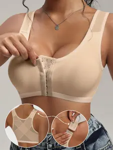 Women's Comfortable Push-Up Bra, Wide Shoulder Straps, Adjustable Buckle, Cute Underwear, Lifts Bust, Show Figure, Fit