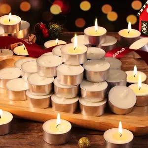 6H White Tea Lights Unscented Soy Votive Candles 200 Pack 6 Hour Burn Time Perfect for Wedding Party Supplies