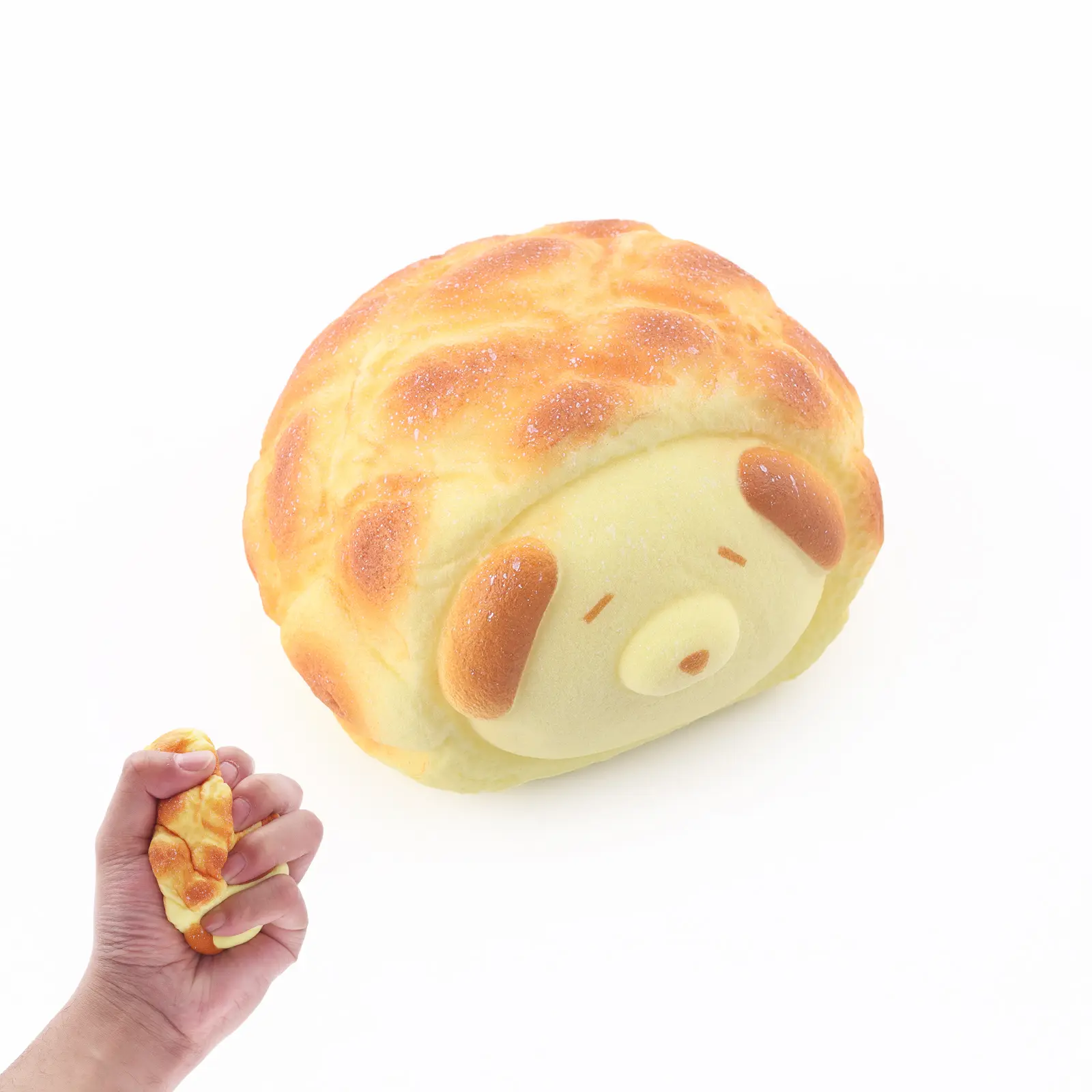 Anboor Butter Bread Squishies Toy,Slow Rising Cute Dog Realistic Food Squishies, Soft Squeeze Scented Stress Relief Toys for Adults Kids, Kawaii Squishies for Party Favors Birthday Gift for Kids Parents Partner