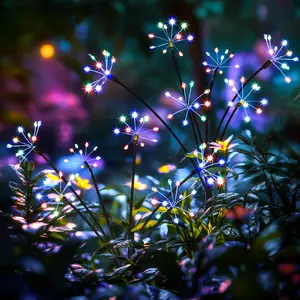 Solar Powered Flower Shaped Light, Solar Powered Outdoor Decorative Light, Outdoor Lighting for Garden, Pool, Deck, Stairs, Outdoor String Light, Outdoor Garden Lantern, Outdoor Patio Lights