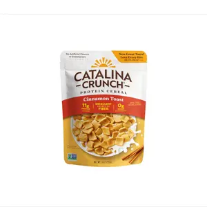 Catalina Crunch Protein Cereal | Sugar Free Breakfast Cereal with 11g of Protein | Gluten Free, Keto Friendly | Cinnamon Toast - 9 oz. Bag (Pack of 1)