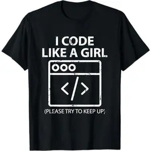 Coding Girl Funny Programming Computer Scientist T-Shirt