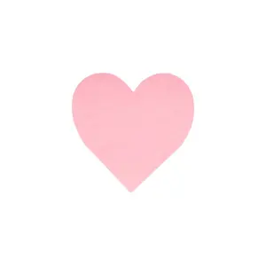 LARGE PINK HEART NAPKINS