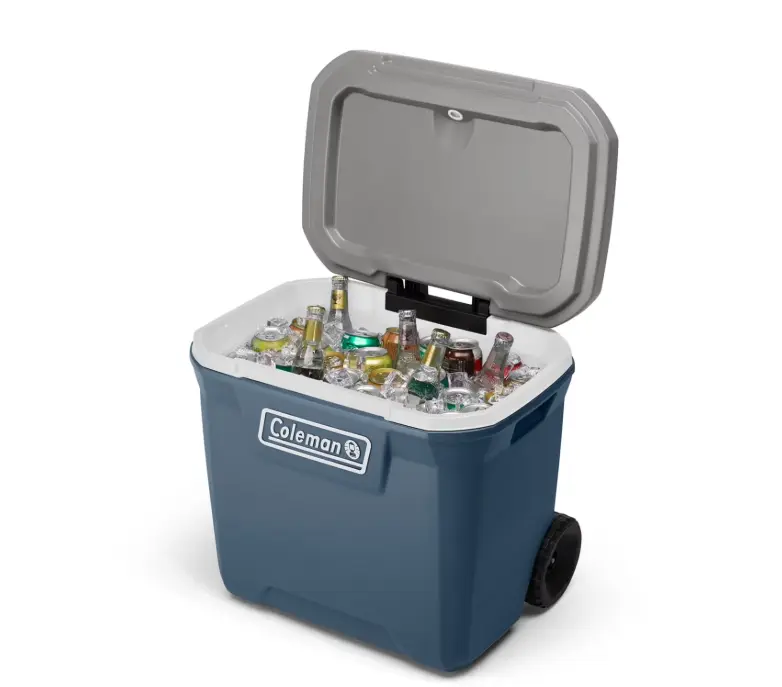 60QT Hard Chest Wheeled Cooler, Lakeside Blue