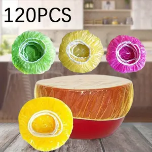 Elastic Reusable Bowl Covers Plastic Food Contact Safe Multi Size Container Lids Fresh-Keeping Kitchen Supplies Stretchable Food Storage Wraps Food Cover Elastic Dish Covers Kitchen Accessories