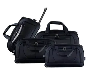 IZOD Carol Lightweight Soft Shell Rolling Duffel Bag with Wheels and Telescopic Handle – Travel-Ready Luggage Duffel