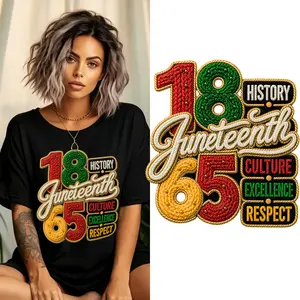 HISTORY CULTURE EXCELLENCE RESPECT DTF Transfer – Easy Iron-On for T-Shirts, Bags, Pillowcases, Perfect Juneteenth/Black History Month/Birthday Gift for Men Women