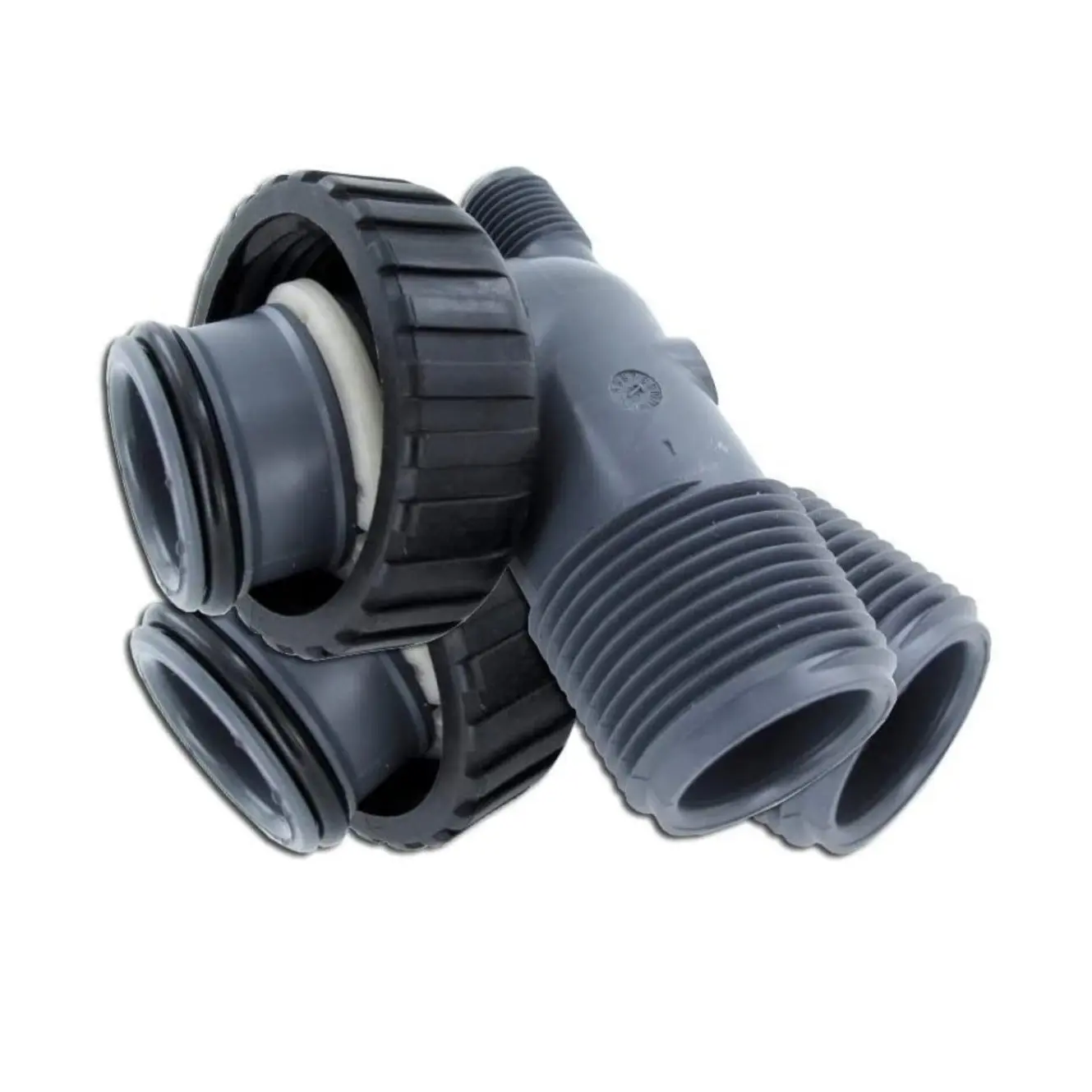 Clack WS1 V3007 Elbow  Fitting 1" Plastic Male NPT Assembly