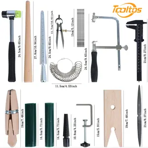 Toolitos 25-Piece Ring Wax Model Kit for DIY Jewelry Making - Includes Caliper, Bench Vise, File, Wax Tubes, and More for Men's & Women's Rings