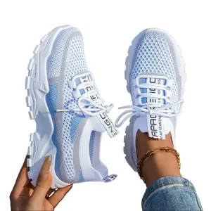 Women's Comfortable Breathable Casual Sneakers Lightweight Soft Sole Stylish Low-Top Mesh Shoes for Daily Wear Ideal for Everyday Casual Activities
