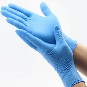 Disposable Nitrile Exam Gloves (BLUE) - 1000 PCS / BOX, Powder-Free. Perfect for Cleaning, Kitchen, Pet Grooming