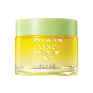 [Goodal] Green Tangerine Vita C Dark Spot Care Cream 50ml,  Skin Boosting, Calm and Soothe Skin Barrier, Repair Skin, Korean Skin Care,  70% Jeju Green Tangerine Extract, Viral  Vita C Dark Spot Care Cream