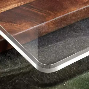 2.0mm Reinforced Thickened Stable Clear PVC Table Mat for Dining Hall, Kitchen, Office - Waterproof, Oil-Resistant, Heat-Resistant, Stain-Resistant, Tear-Resistant, Durable