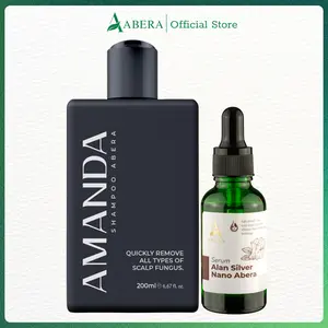 Combo Amanda Shampoo & Alan Silver Nano Serum - Abera Combo for Stronger Hair & Healthier Scalp Conditioner Haircare Restore Comfort